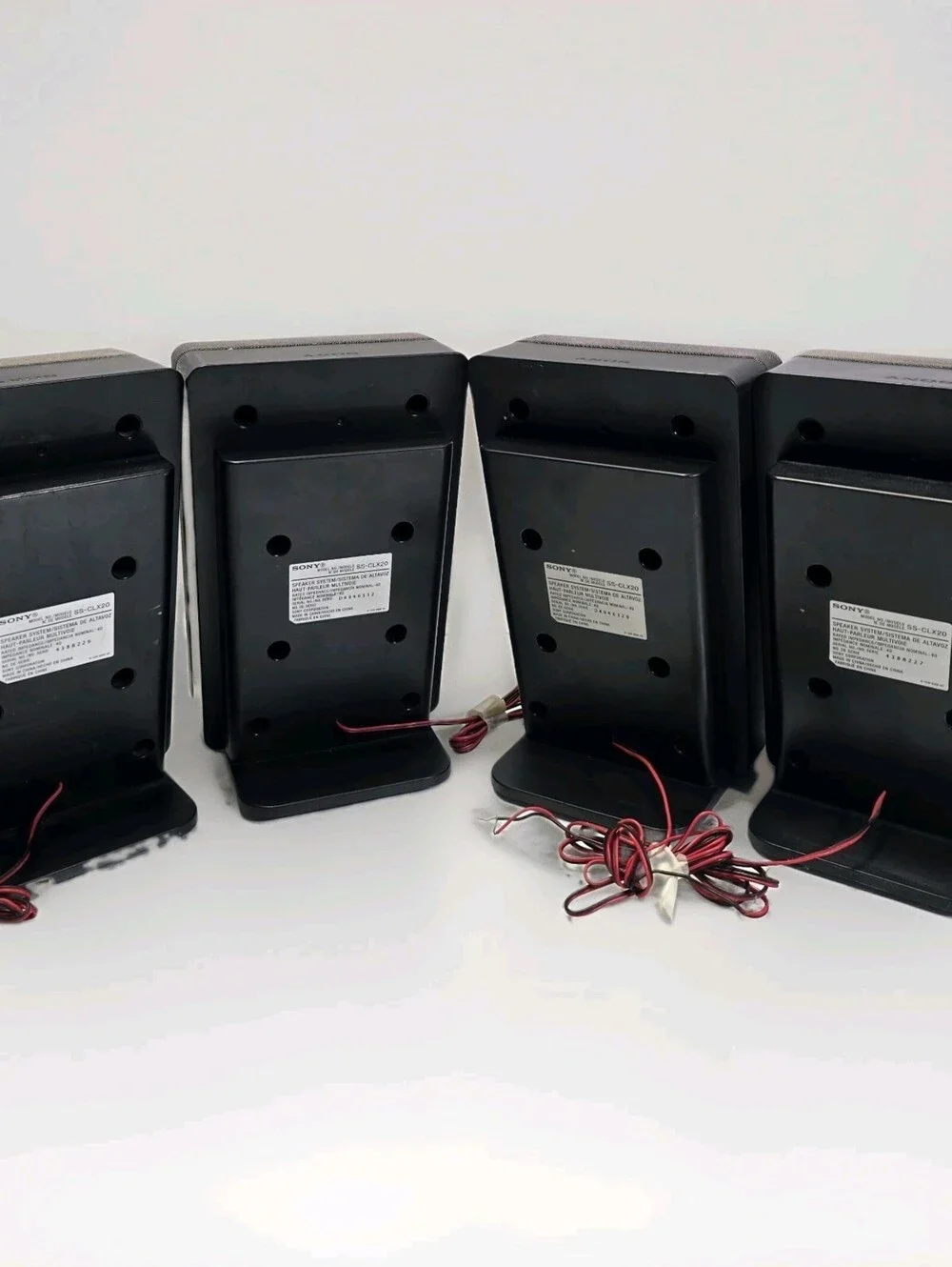 Tested Sony SS-CLX20 Surround Sound Speakers Set of 4 4Ω Home Theater Black